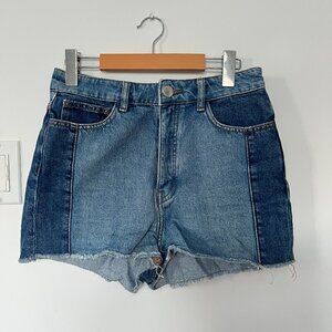 Maje Bicolor Denim Shorts – Size 38